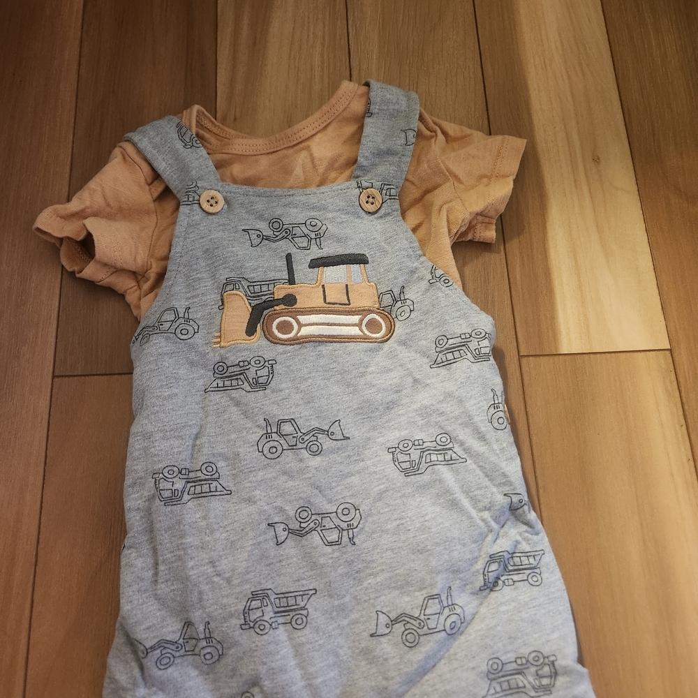 Kids Construction Print Matching Set